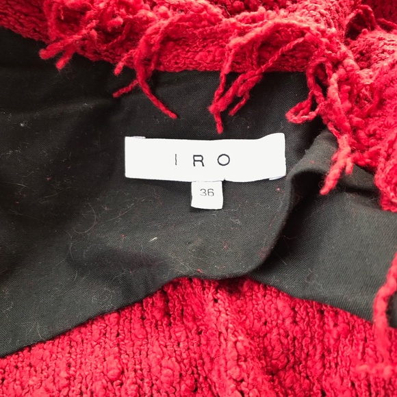 IRO Red Fringed Blazer - Picture 8 of 9